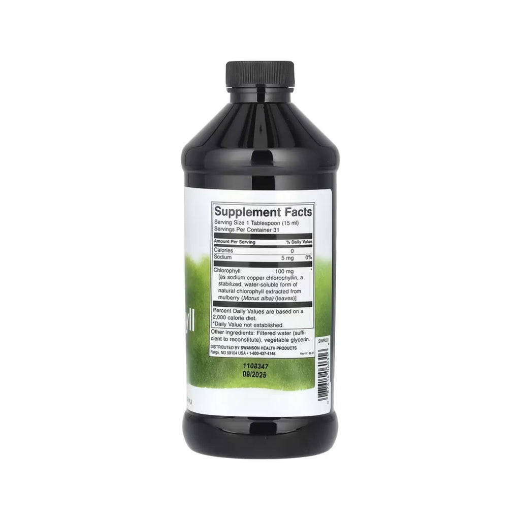 SWANSON CLOROFILA LÍQUIDA 100 MG, 473 ML (16 OZ. LÍQ.) SFN
