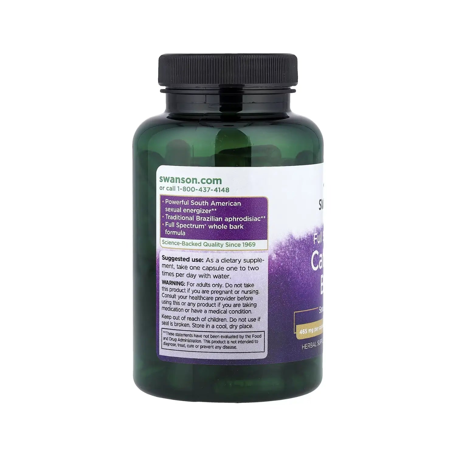 SWANSON CORTEZA DE CATUABA SALUD SEXUAL 465MG 120CAPS SFN
