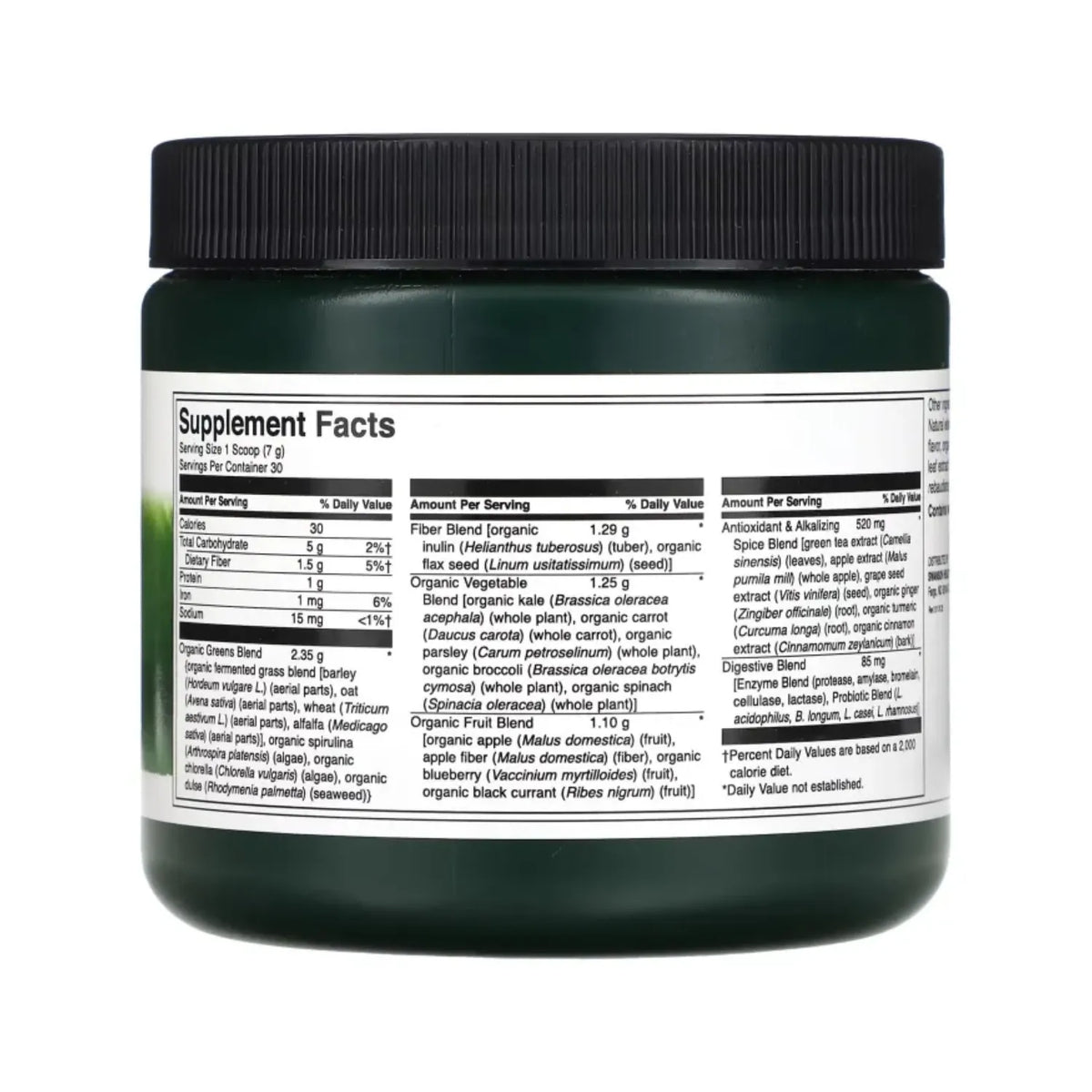 Swanson, Salud Del Sistema Digestivo, Mezcla Para Preparar Una Bebida Alcalinizante De Verduras Fermentadas Con Probióticos, 210 G