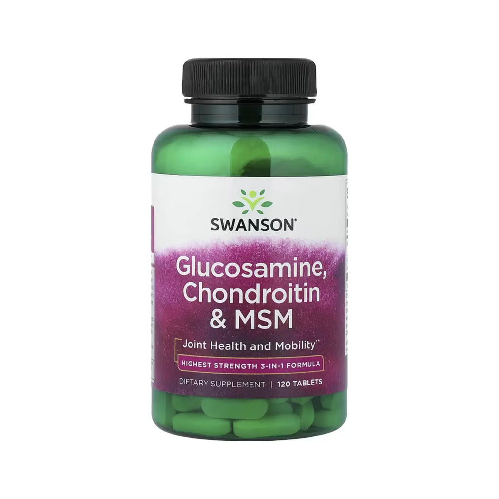 SWANSON GLUCOSAMINA, CONDROITINA Y MSM 120 TABS SFN