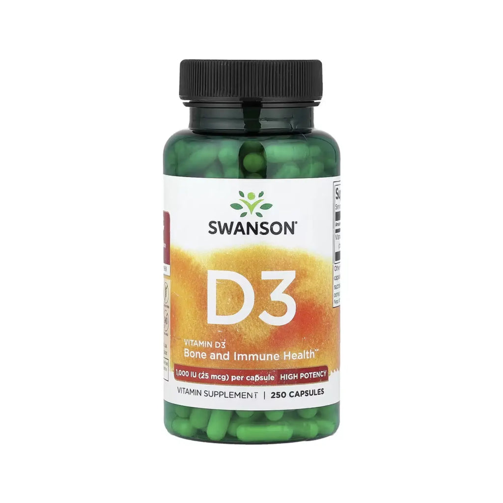Swanson Vitamina D3 Cholecalciferol 250 Capsulas Sfn