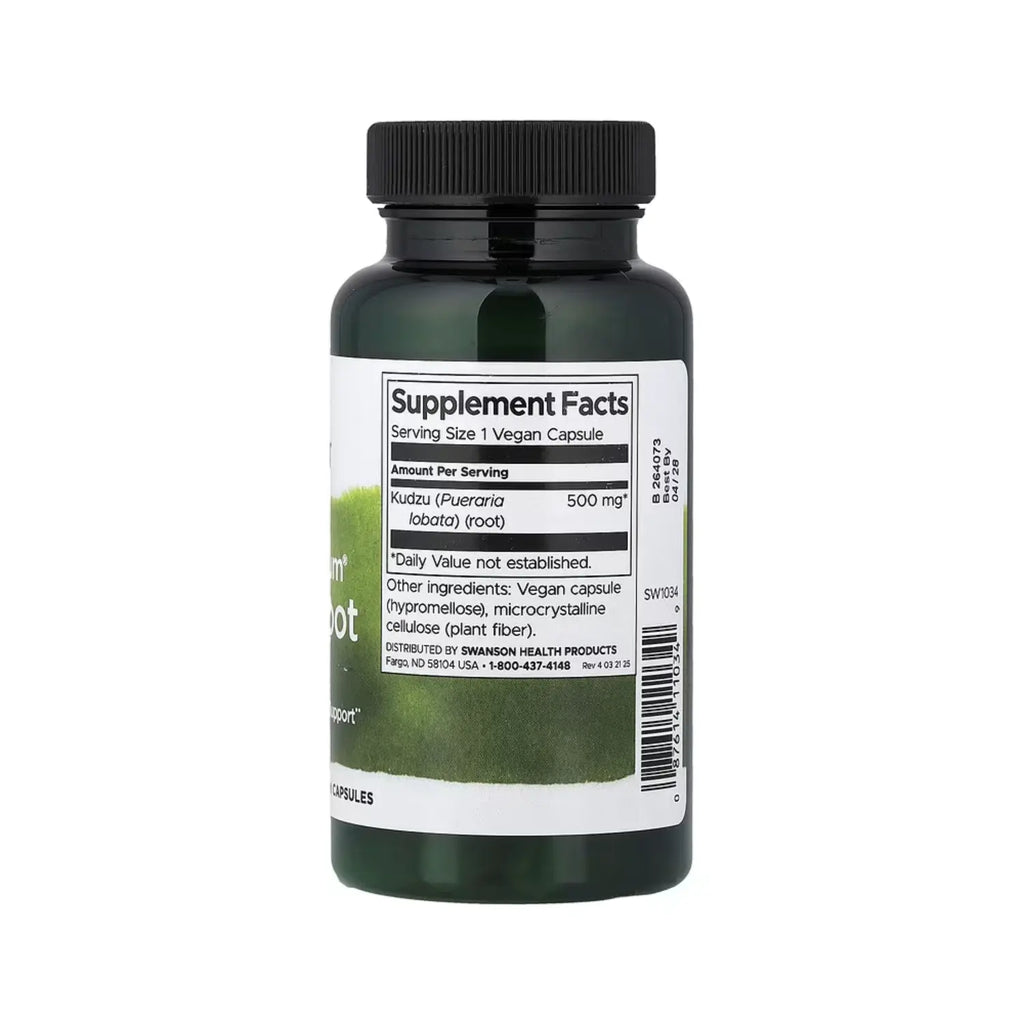 Swanson, Raíz de kudzu de espectro completo, 500 mg, 60 cápsulas sfn