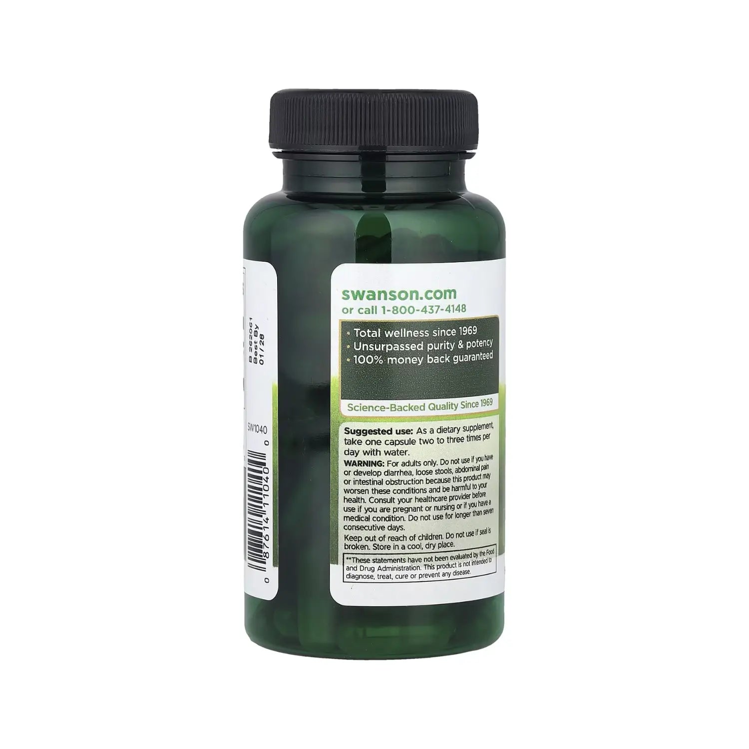 SWANSON TURKEY RHUBARB 500 MG 100 CAPS SFN