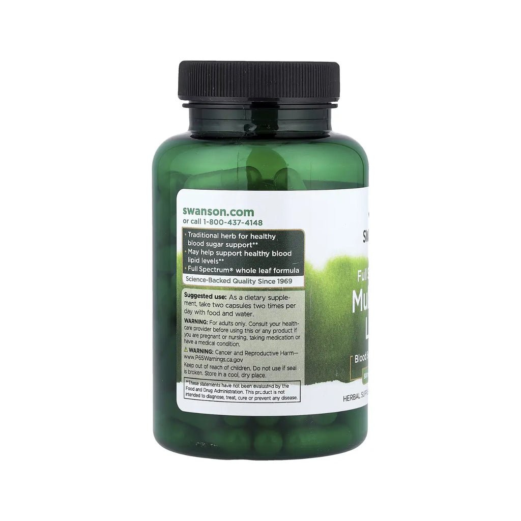 SWANSON HOJA DE MORERA 500MG CONTROL DE AZUCAR 120CAPS SFN