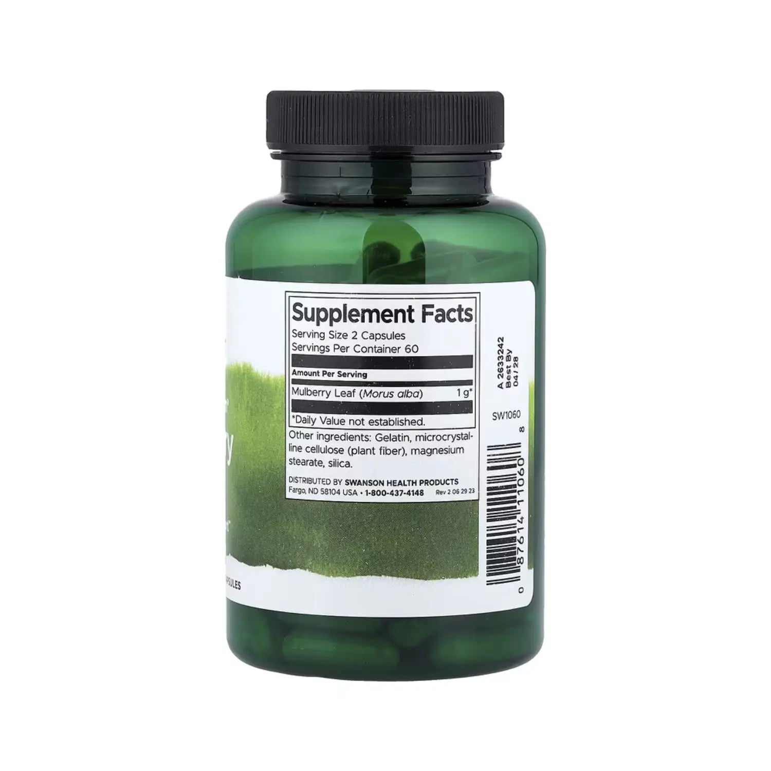 SWANSON HOJA DE MORERA 500MG CONTROL DE AZUCAR 120CAPS SFN