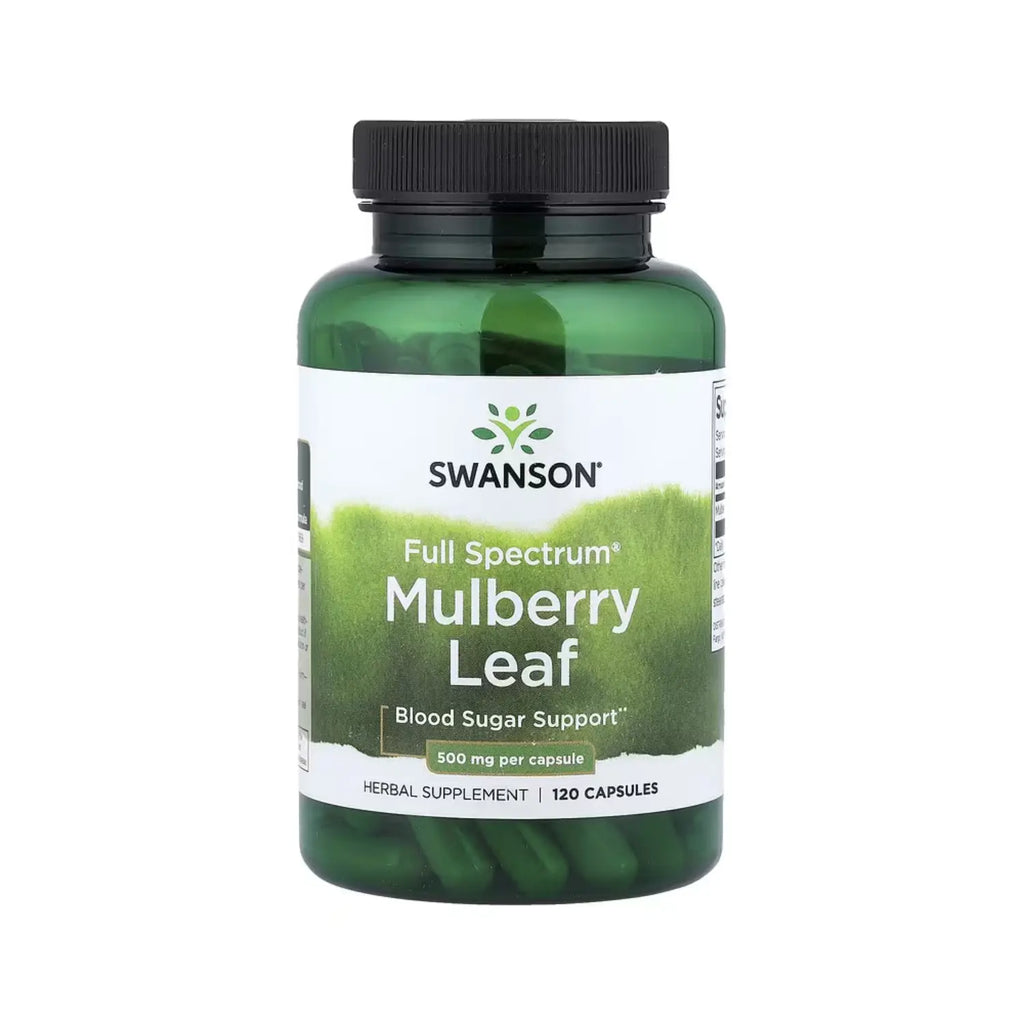 SWANSON HOJA DE MORERA 500MG CONTROL DE AZUCAR 120CAPS SFN