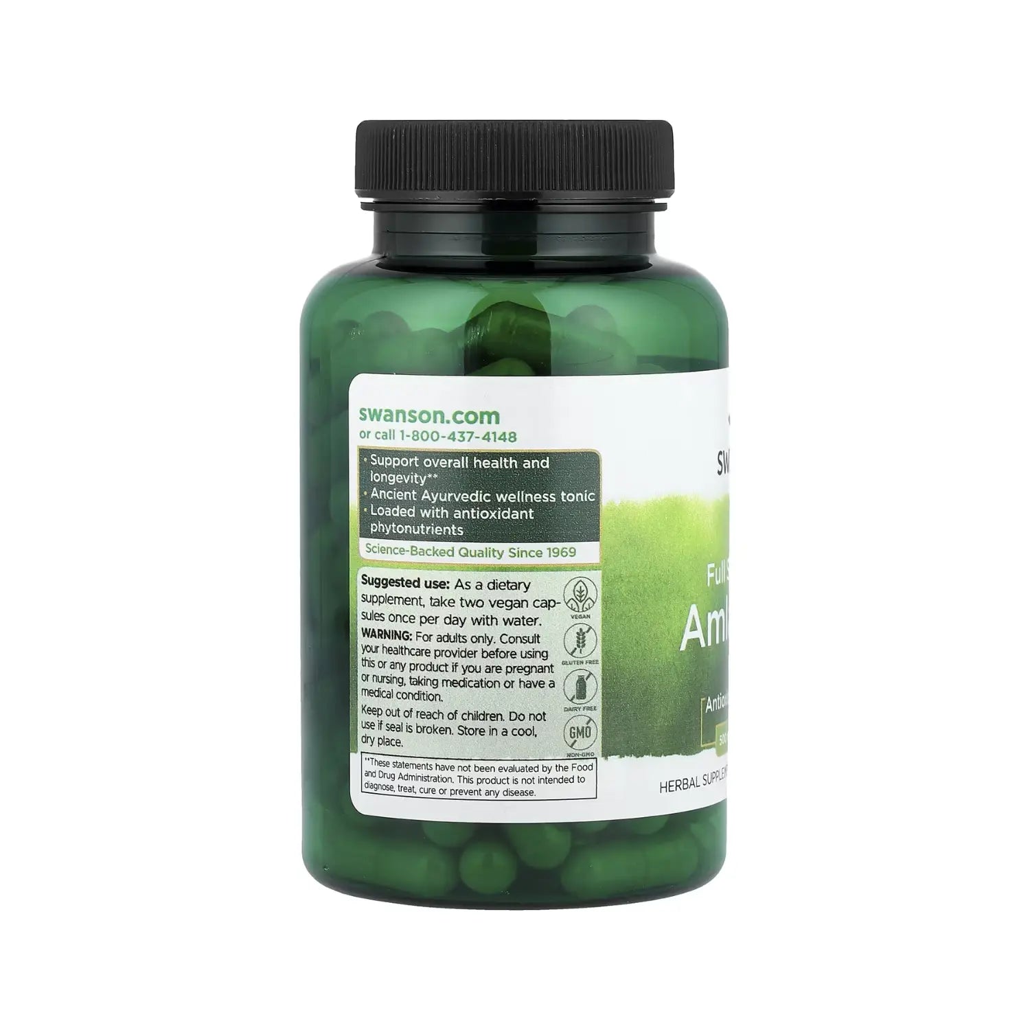 Swanson Full Spectrum Amla Fruit 500 mg 120 Caps