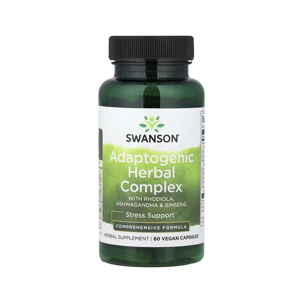Swanson Complejo Herbal Adaptógeno 60 Caps Apoyo Estrés Sfn Sin Sabor