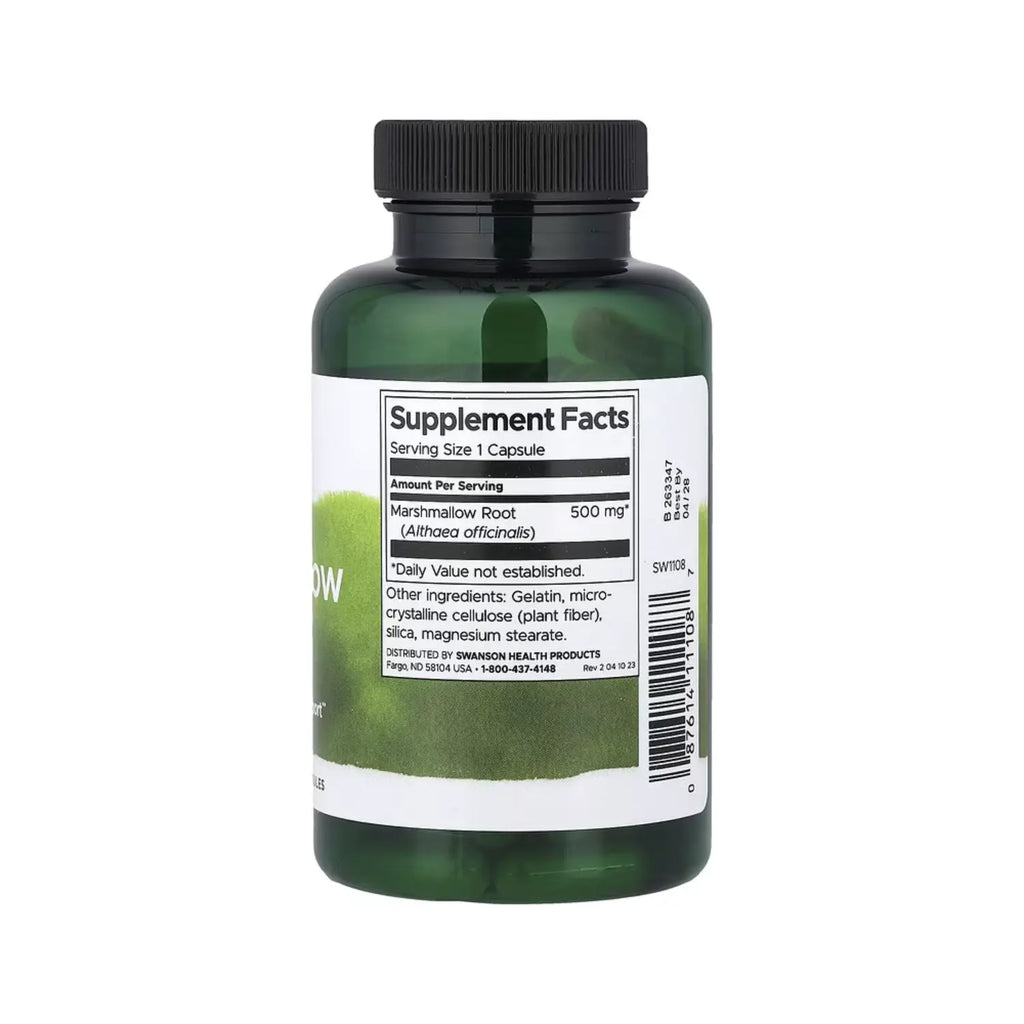 SWANSON RAÍZ DE MALVAVISCO 500 MG 90 CAPS SFN