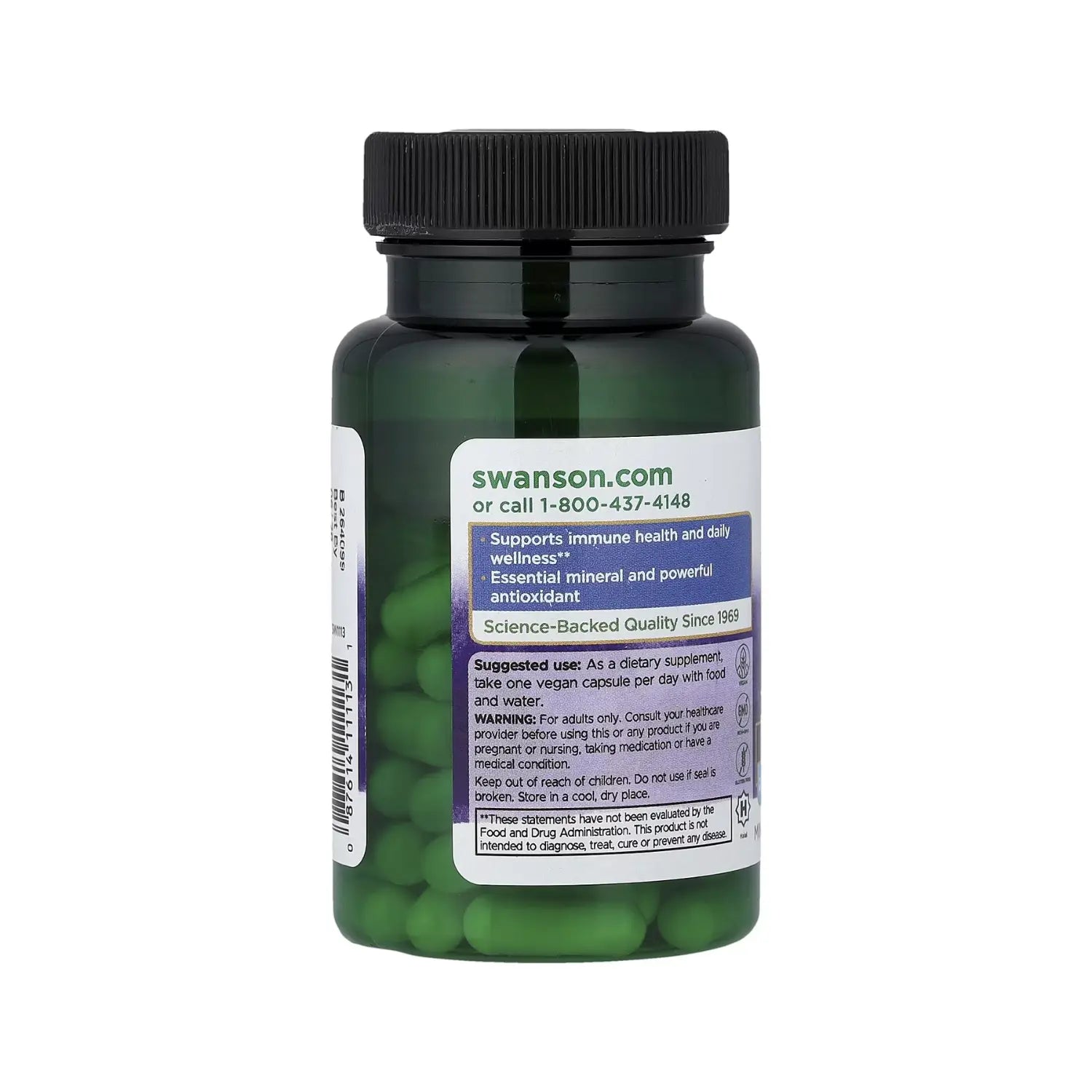 SWANSON PICOLINATO DE ZINC 60 CAPS SFN