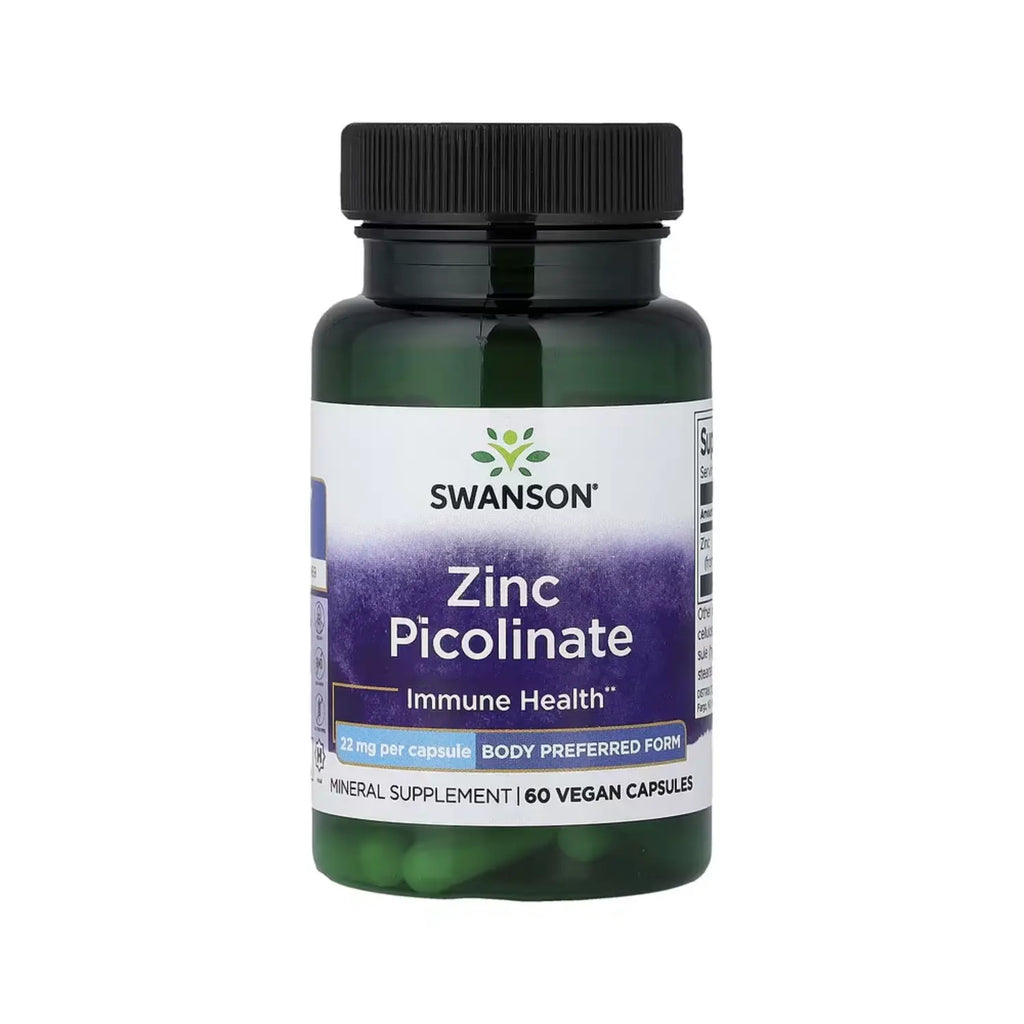 SWANSON PICOLINATO DE ZINC 60 CAPS SFN