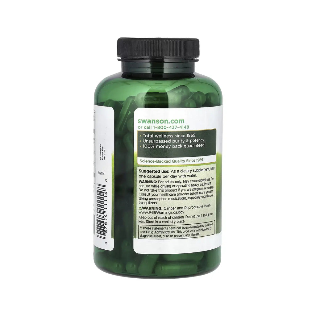 SWANSON RHODIOLA HOLY BASIL VALERIANA 180CAPS SFN