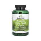 SWANSON RHODIOLA HOLY BASIL VALERIANA 180CAPS SFN