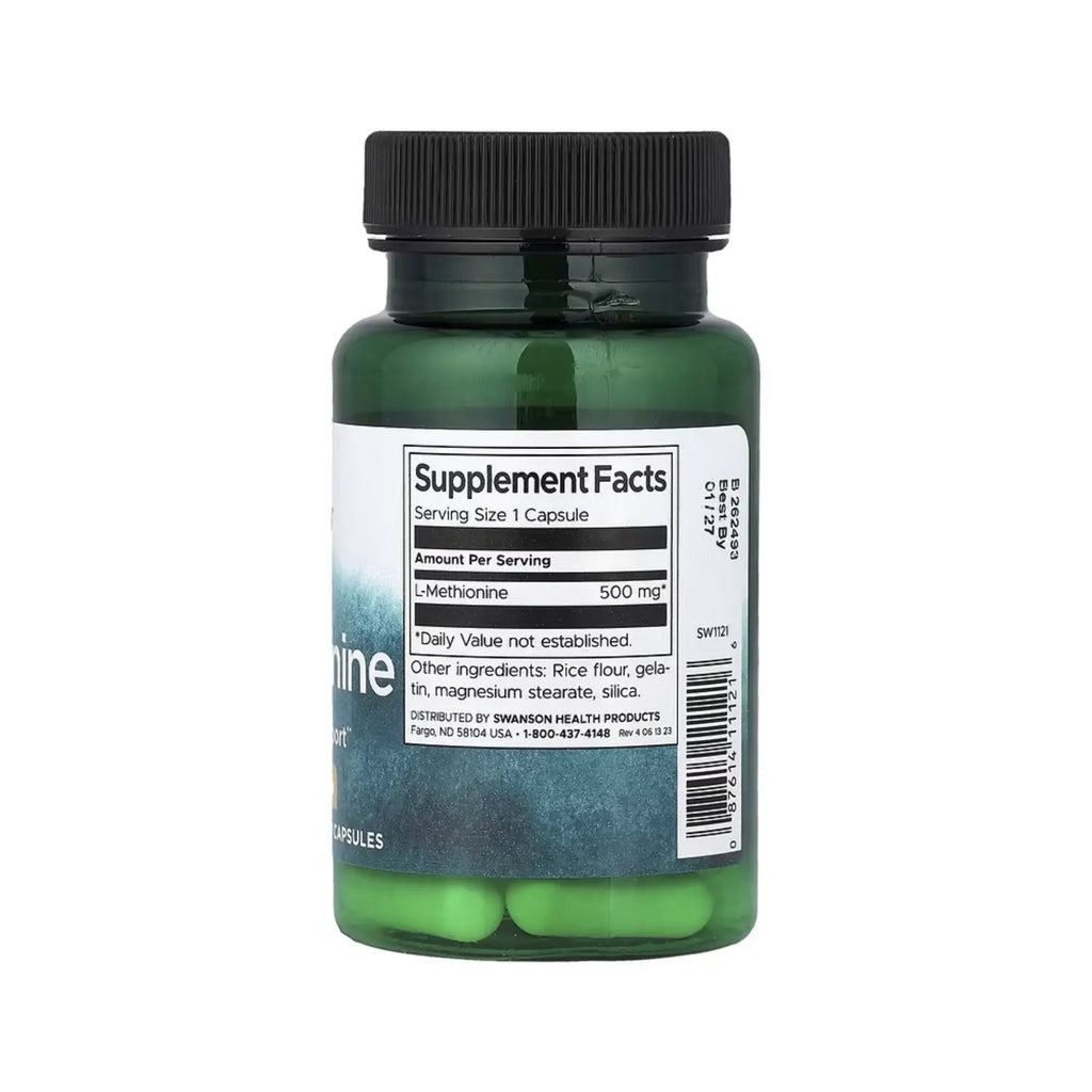 Swanson L-Methionine 500 mg 30 Caps SFN