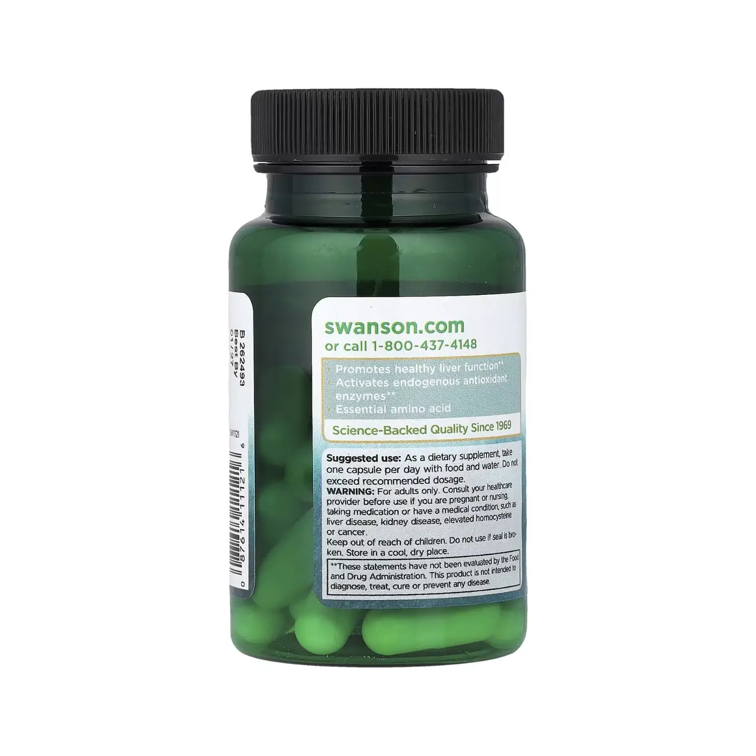 Swanson L-Methionine 500 mg 30 Caps SFN