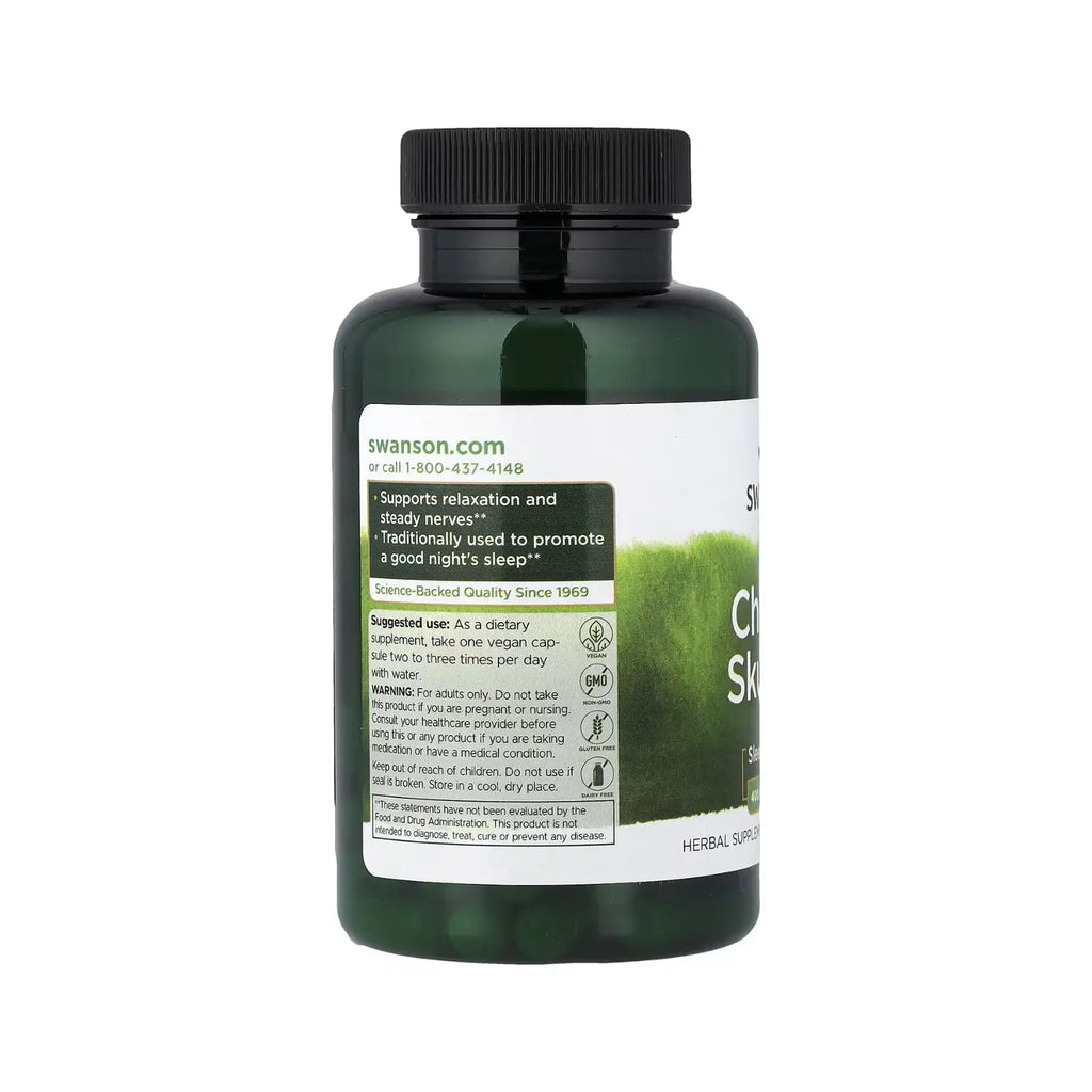 SWANSON ESCUTELARIA CHINA 400MG APOYO AL SUEÑO 90CAPS SFN
