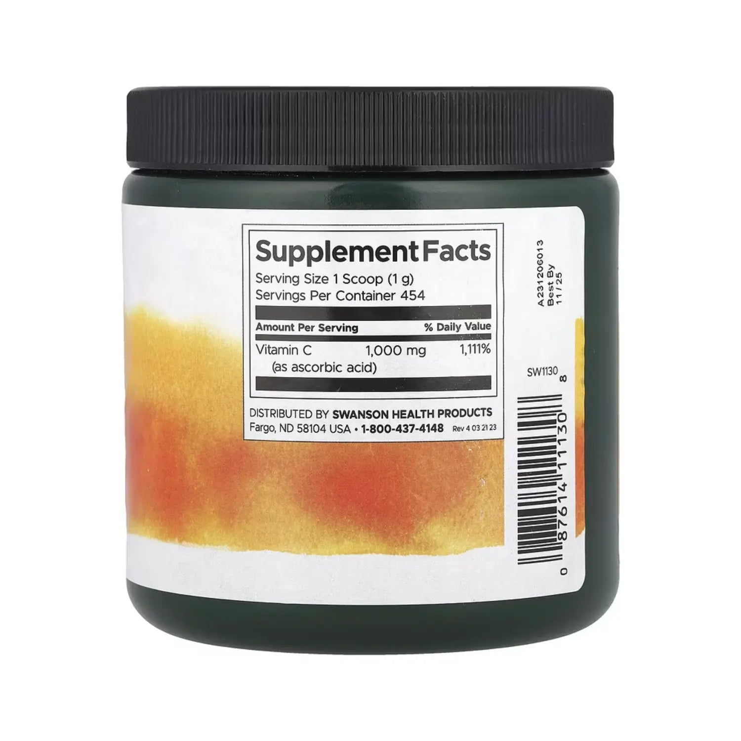 SWANSON POLVO DE VITAMINA C 100% PURA 454G SFN