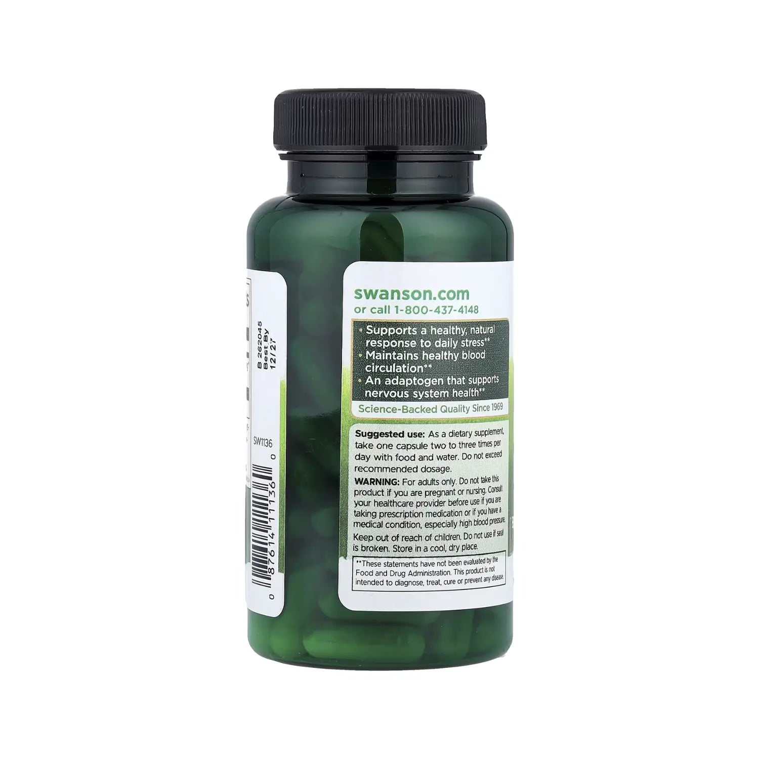 SWANSON RAÍZ DE GINSENG ROJO COREANO 400 MG 90 CAPS SFN