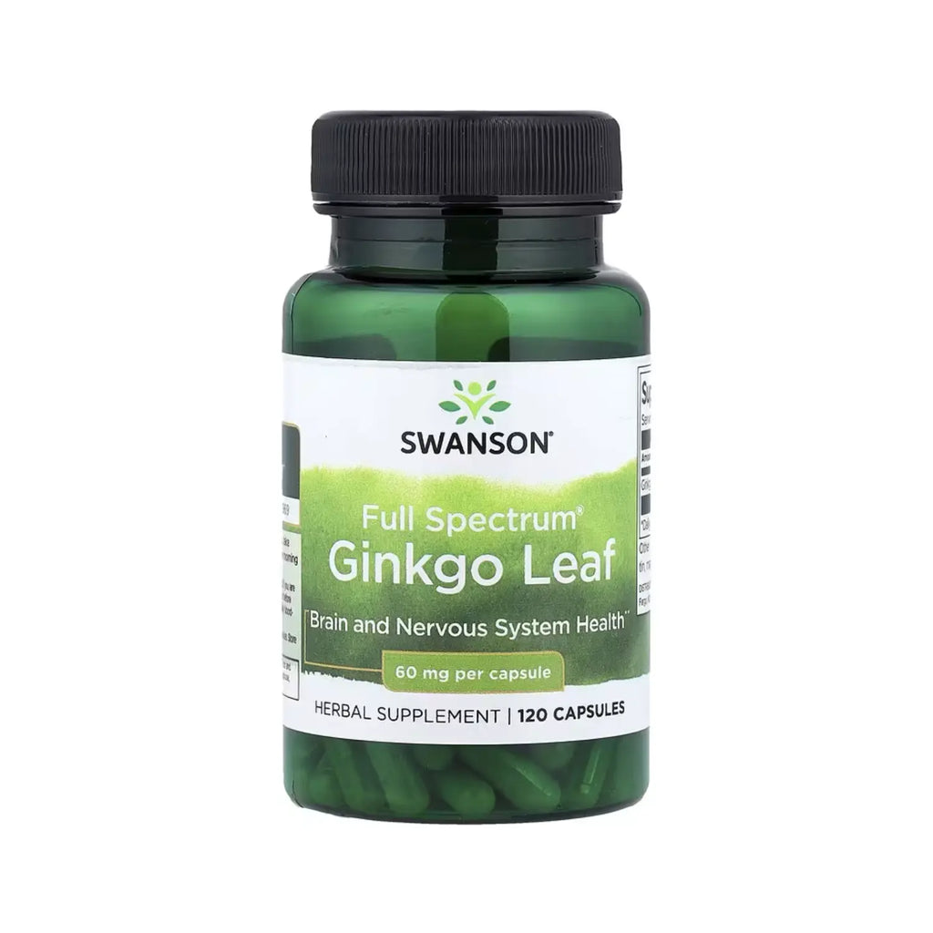 SWANSON HOJA DEL GINKGO FULL SPECTRUM 60 MG 120 CAPS SFN