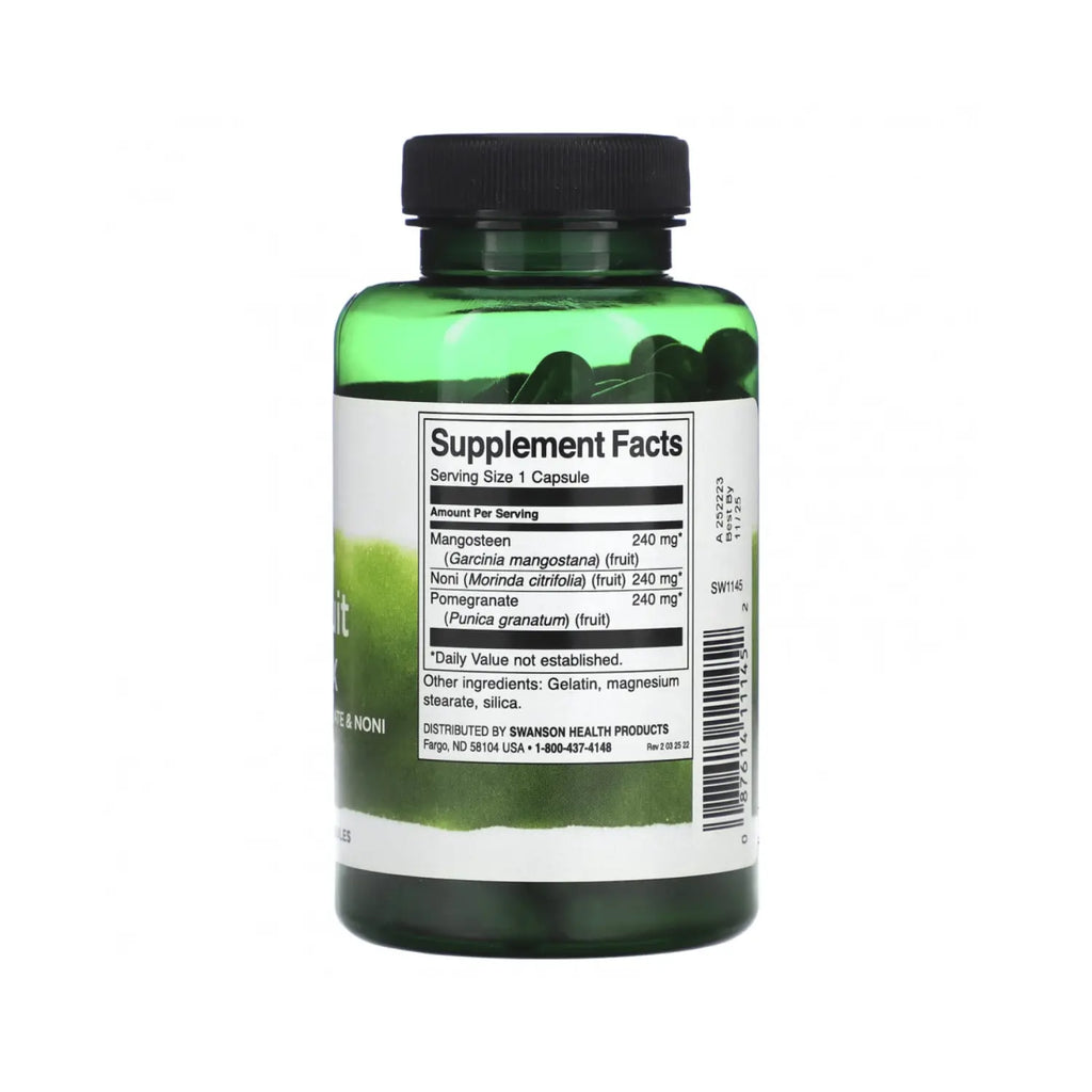 Swanson Full Spectrum Super Fruit Complex - Mangosteen, Pomegranate & Noni 90 Caps SFN
