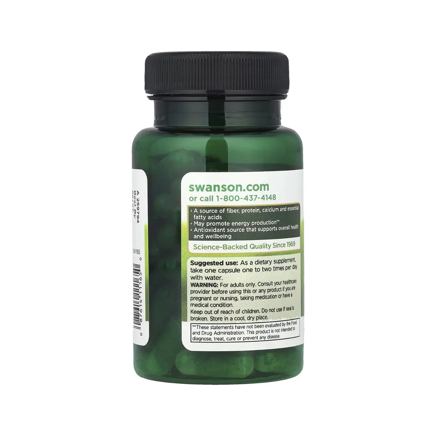 SWANSON SEMILLA DE CHIA FULL SPECTRUM 400 MG 60 CAPS SFN