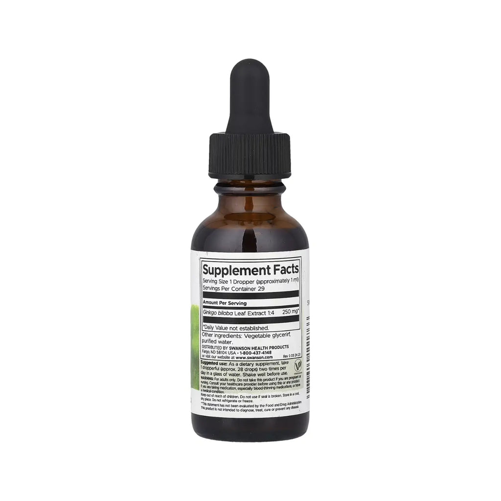 SWANSON EXTRACTO LÍQUIDO DE GINKGO BILOBA 29.6ML SFN