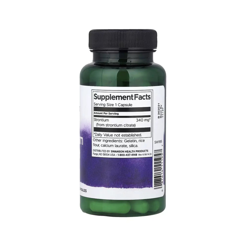 SWANSON CITRATO DE ESTRONCIO 340 MG 60 CÁPSULAS SFN