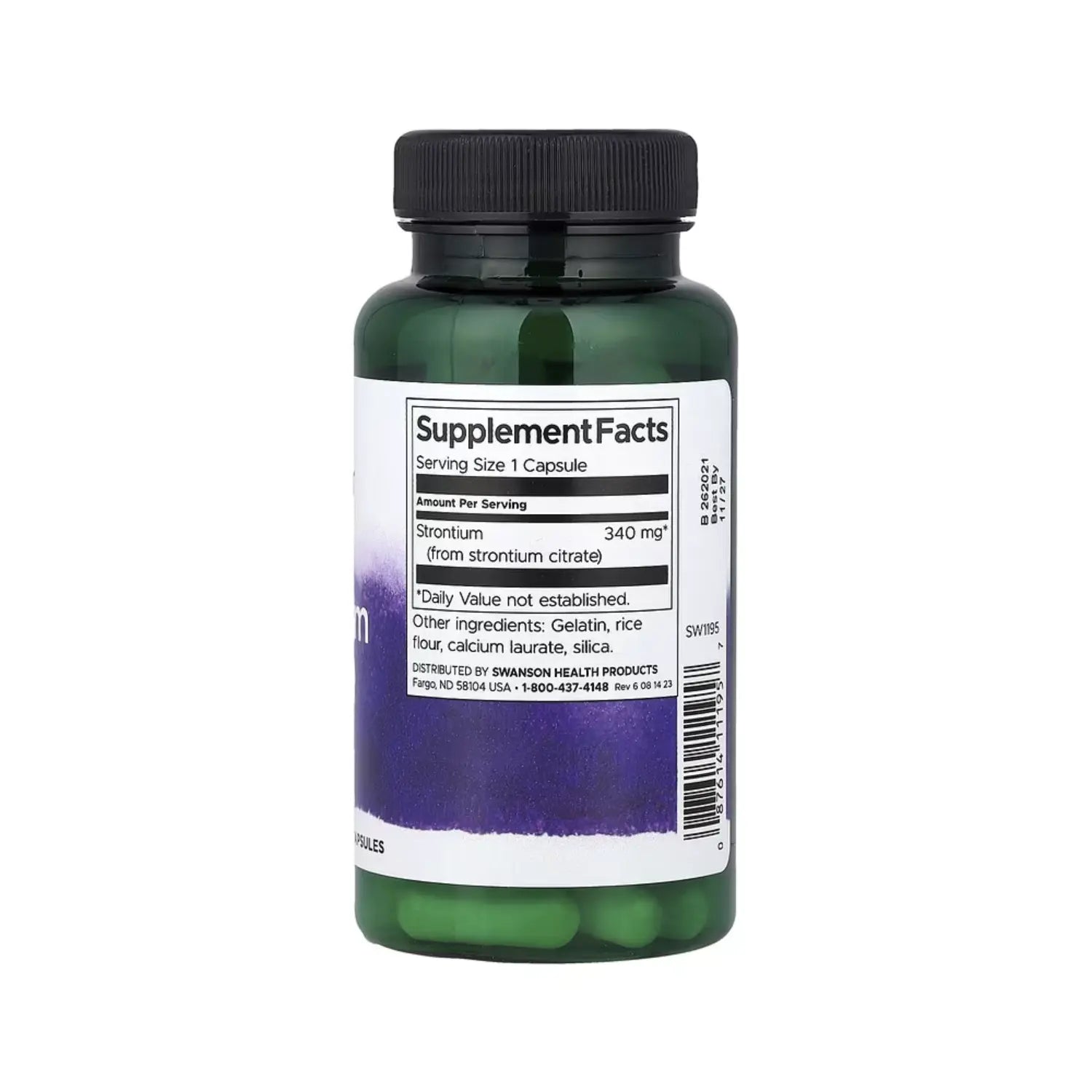 SWANSON CITRATO DE ESTRONCIO 340 MG 60 CÁPSULAS SFN