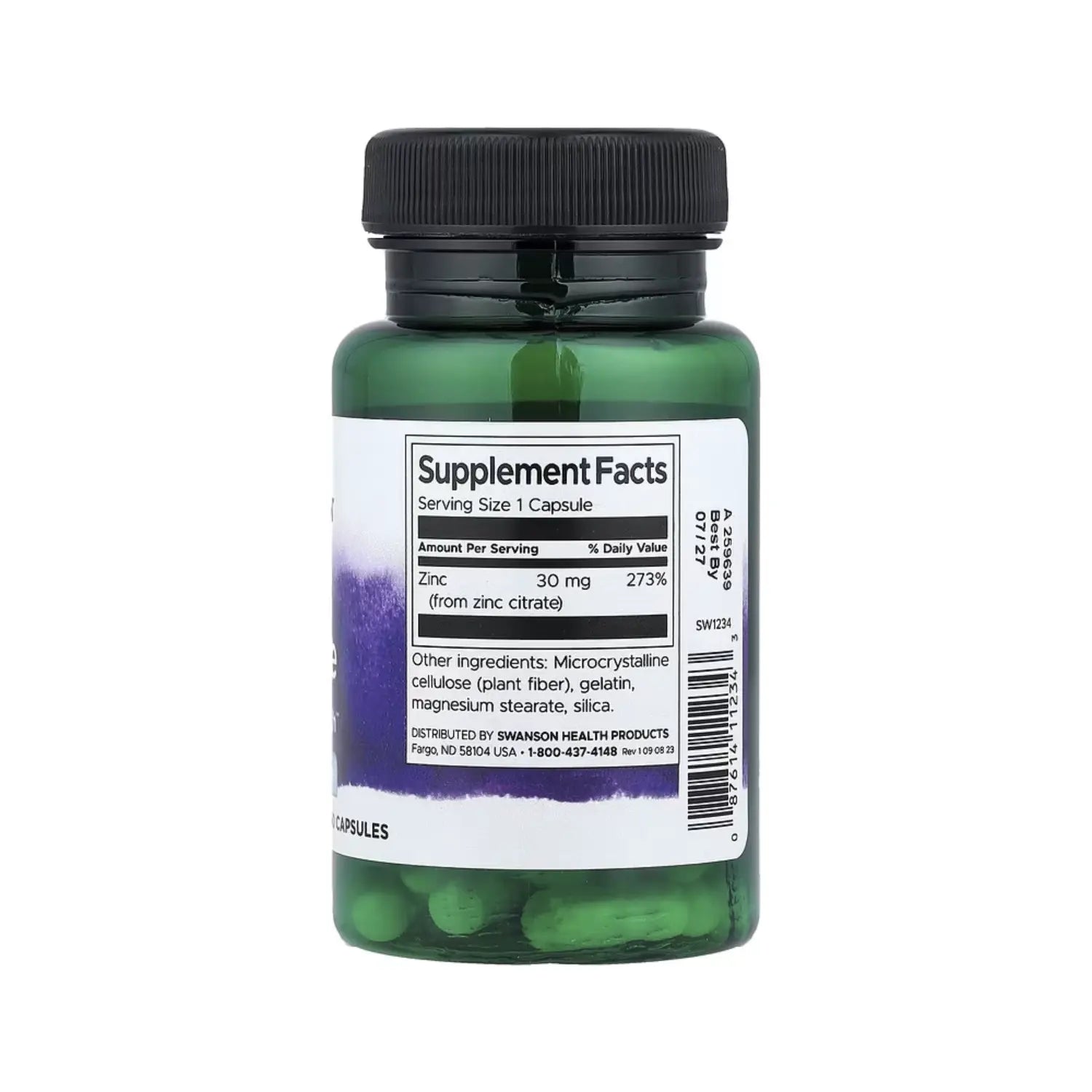 SWANSON CITRATO DE ZINC 60 CAPS SFN