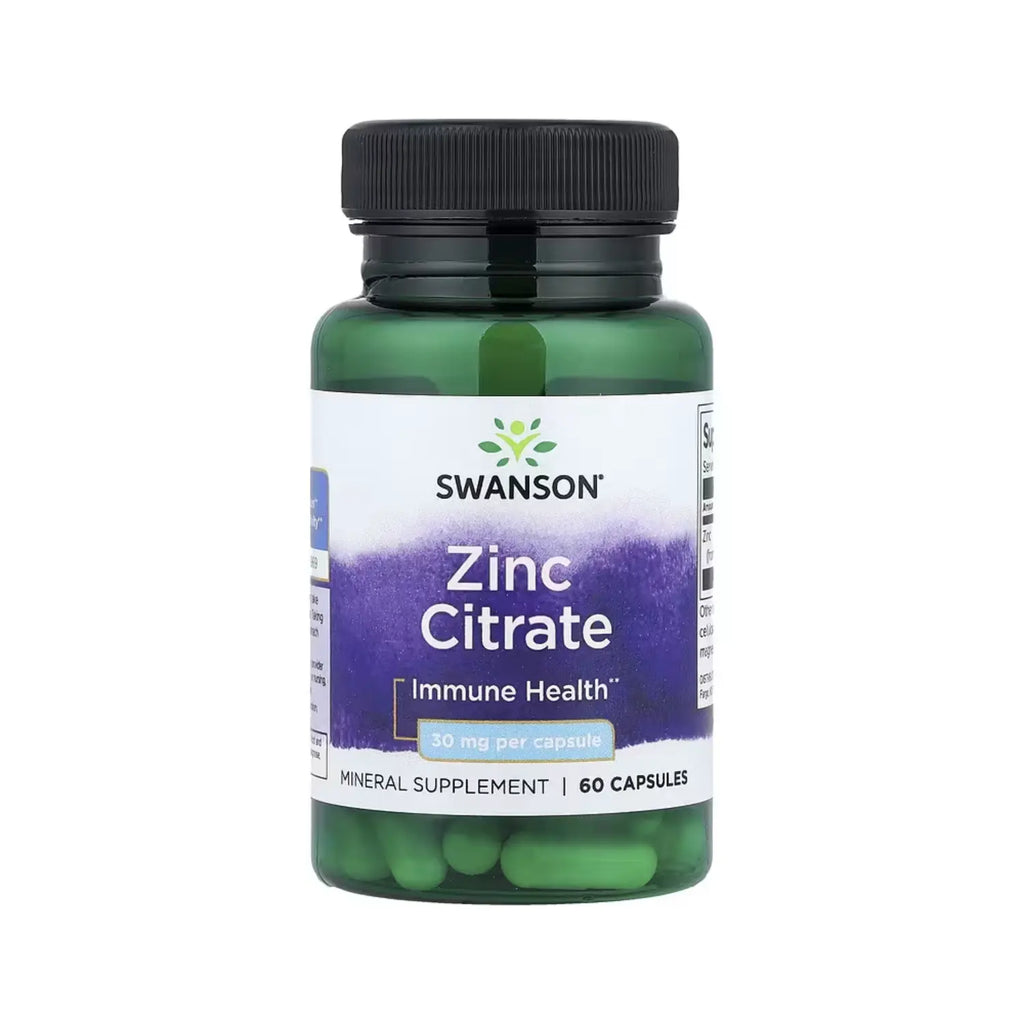 SWANSON CITRATO DE ZINC 60 CAPS SFN