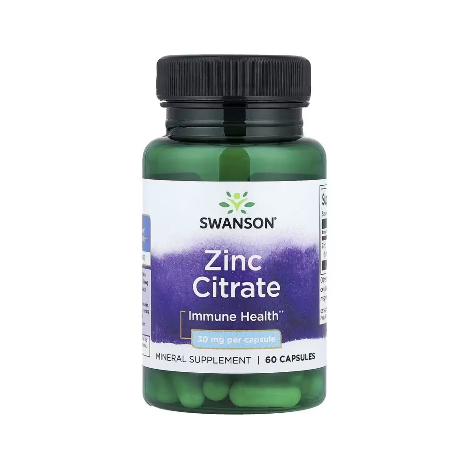 SWANSON CITRATO DE ZINC 60 CAPS SFN