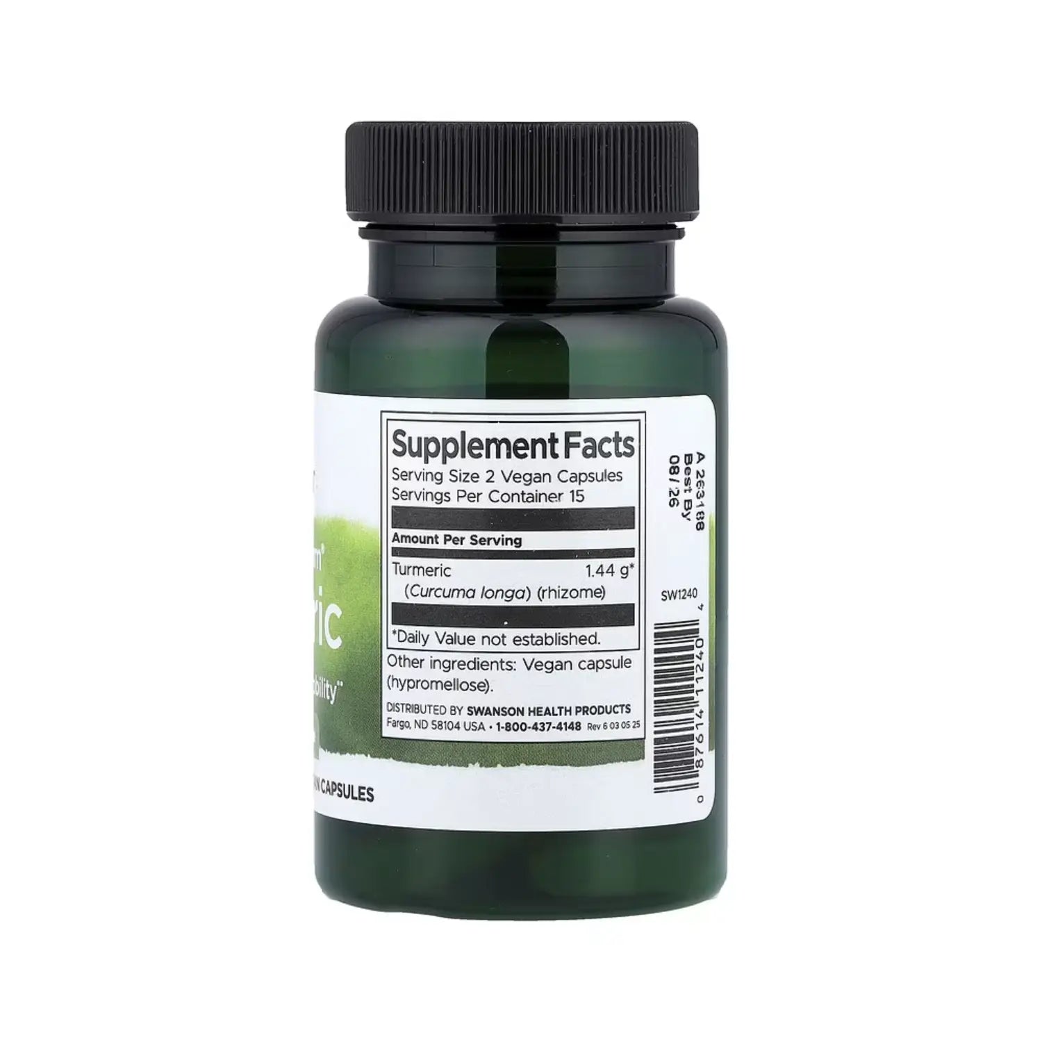 Swanson Cúrcuma Turmeric Full Spectrum 720 Mg 30 Caps Sfn