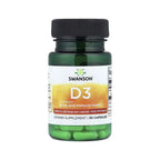 SWANSON VITAMINA D3 - ALTA POTENCIA 1,000 UI (25 MCG) 30 CÁPSULAS SFN