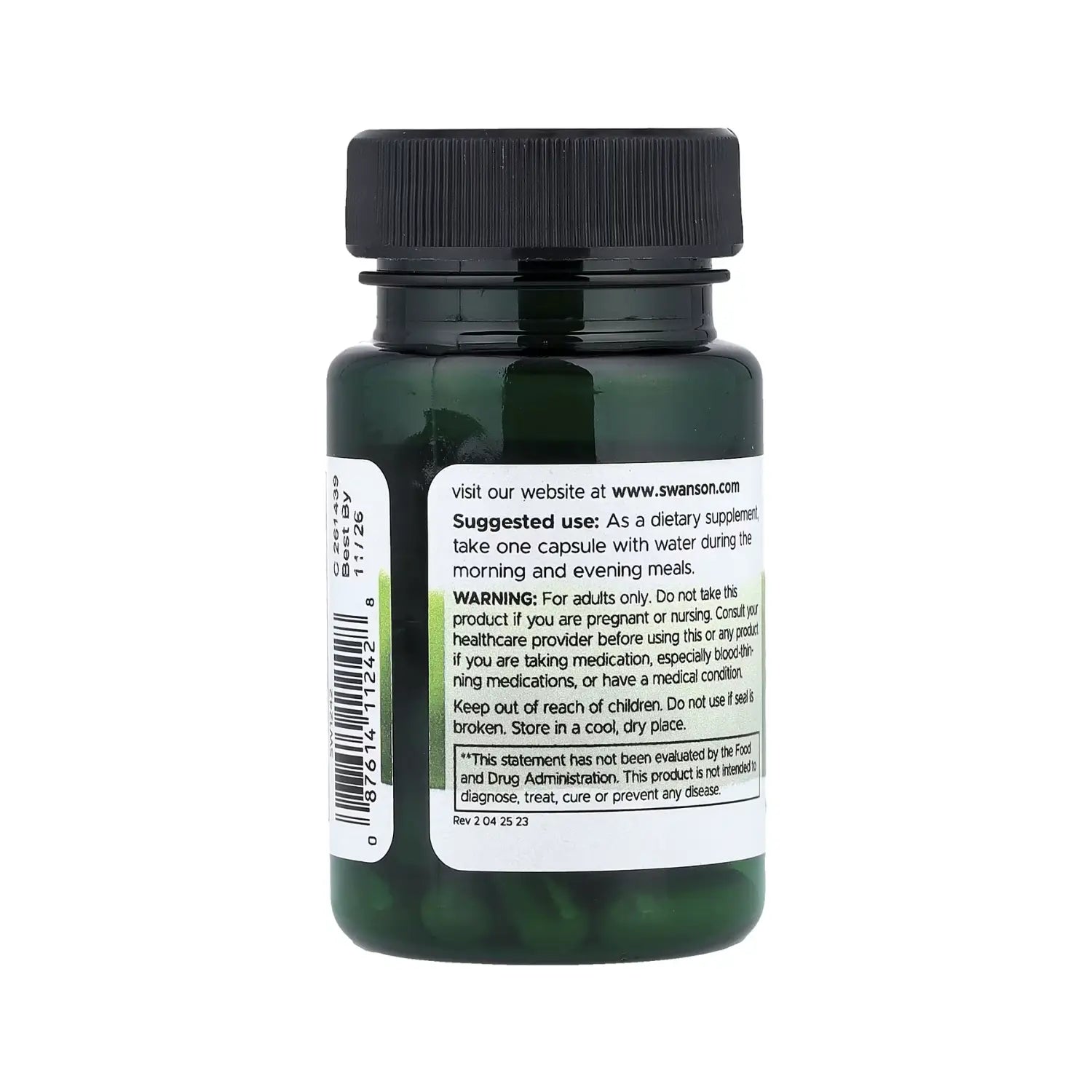 Swanson Ginkgo Biloba Extracto 60 Mg Cognición 30 Caps Sfn
