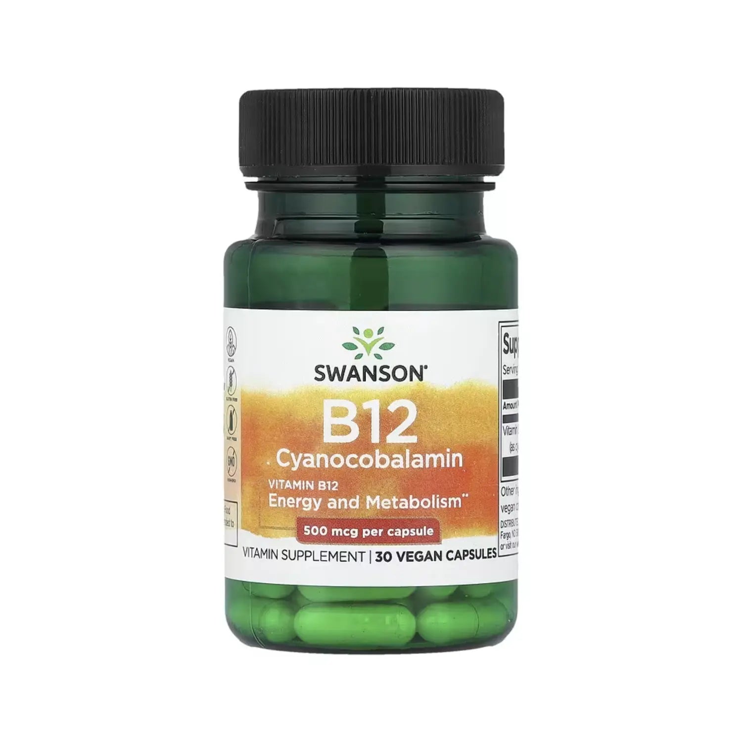 SWANSON VITAMINA B-12 500MCG 30 CAPSULAS SFN