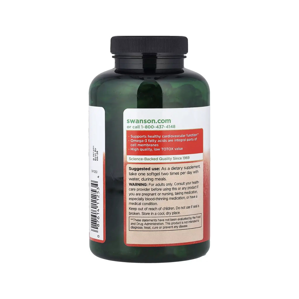 SWANSON OMEGA-3 ACEITE DE PESCADO SABOR LIMÓN 150 SOFTGELS