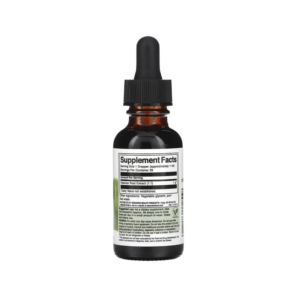 SWANSON EXTRACTO LIQUIDO DE RAIZ DE VALERIANA 29.6 ML SFN