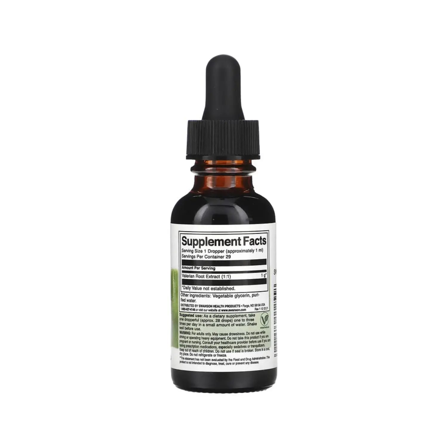 SWANSON EXTRACTO LIQUIDO DE RAIZ DE VALERIANA 29.6 ML SFN
