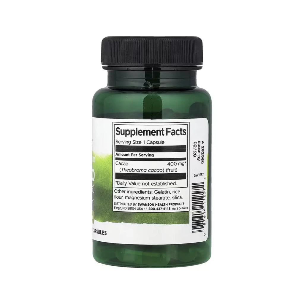 SWANSON CACAO DE ESPECTRO COMPLETO CACAO CRUDO 60CAPS SFN