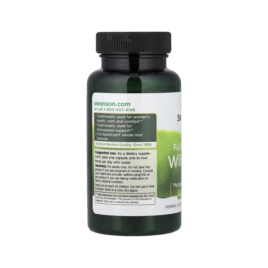 Swanson Premium Full Spectrum Wild Yam 400 mg 60 Caps sfn