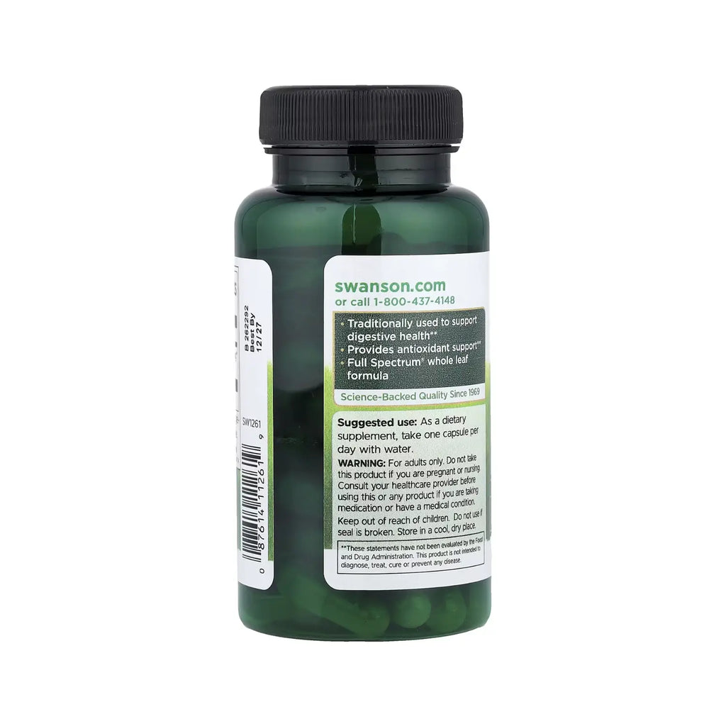 SWANSON ESPECTRO COMPLETO HOJA DE HIERBABUENA 400 MG 60 CAPS SFN
