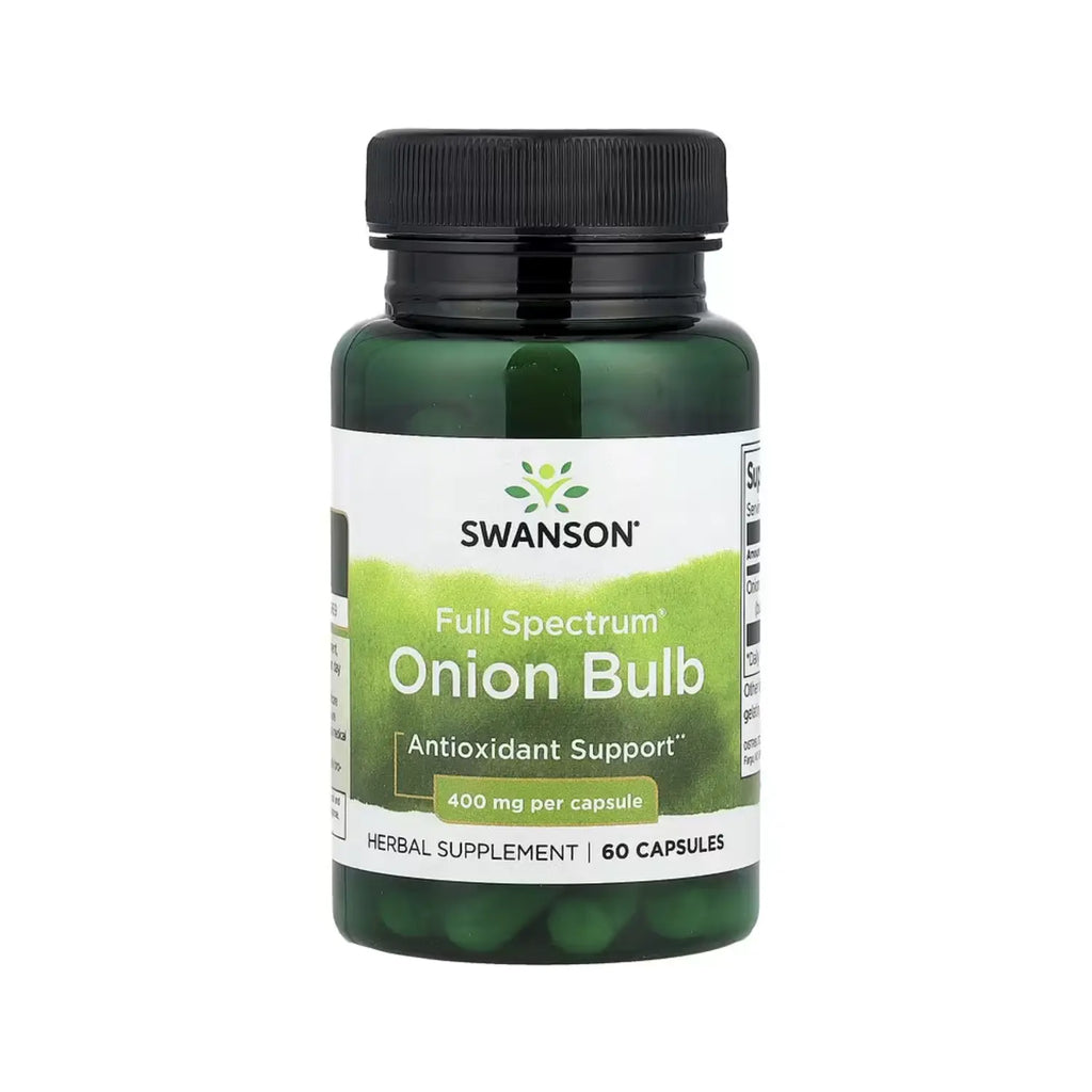 Swanson Bulbo De Cebolla Full Spectrum 400 Mg 60 Caps Sfn