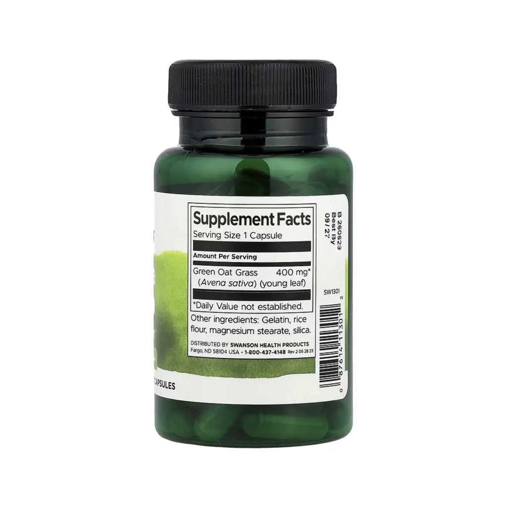 SWANSON AVENA SATIVA 400 MG 60 CAPS SFN
