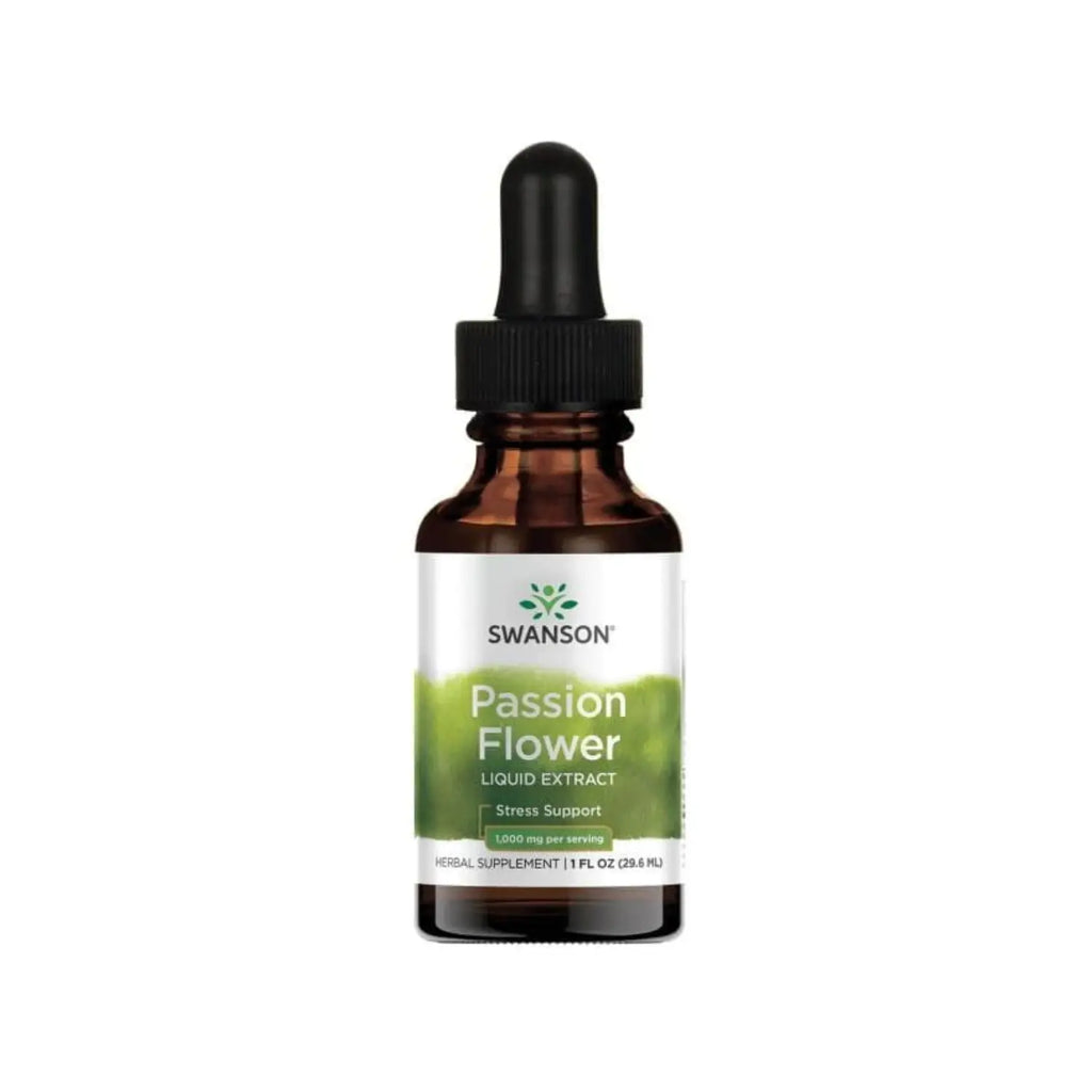 Swanson Passion Flower Liquid Extract - Alcohol & Sugar Free 1 g 1 fl oz Liq SFN
