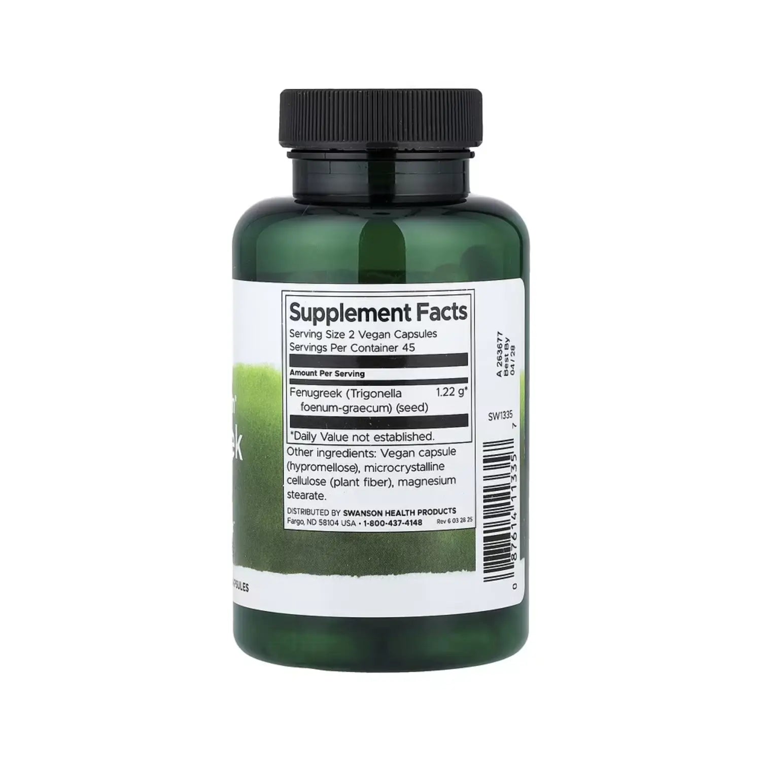 SWANSON SEMILLAS DE FENOGRECO 610 MG 90 CAPS SFN