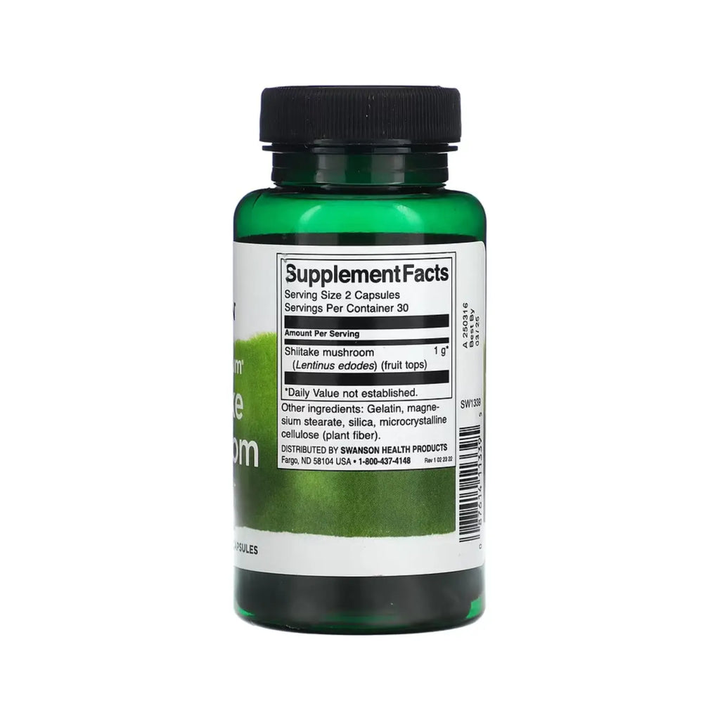 SWANSON HONGO SHIITAKE ESPECTRO COMPLETO 500MG 60CAPS SFN
