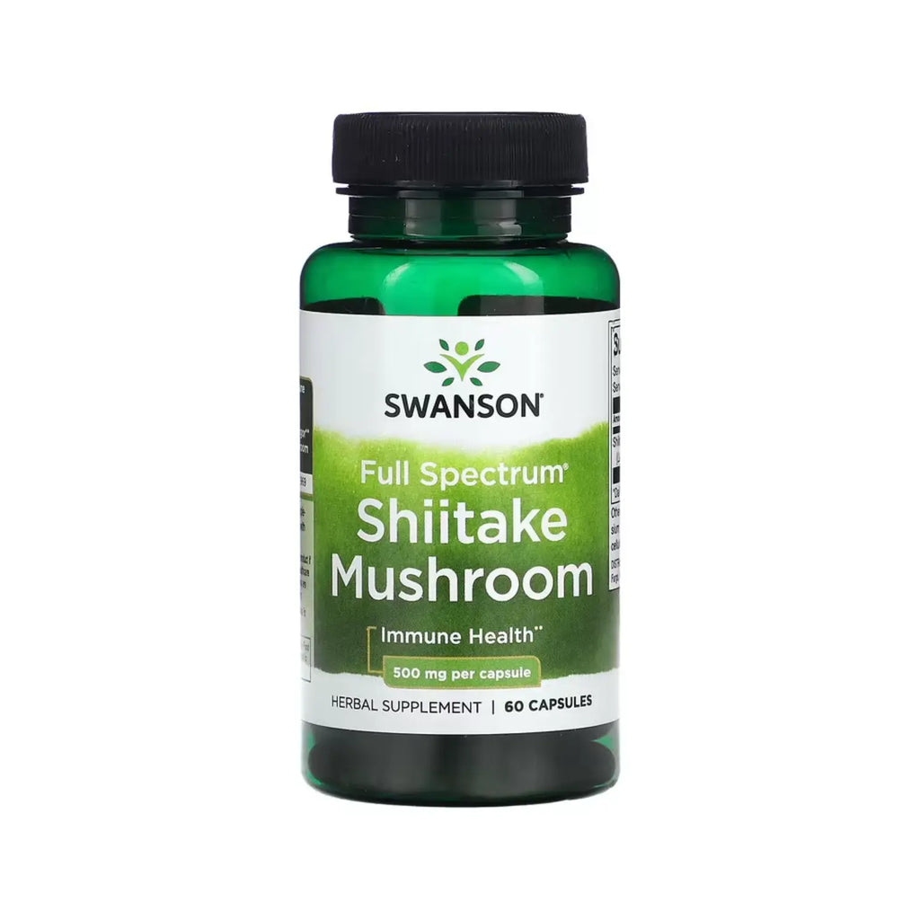 SWANSON HONGO SHIITAKE ESPECTRO COMPLETO 500MG 60CAPS SFN