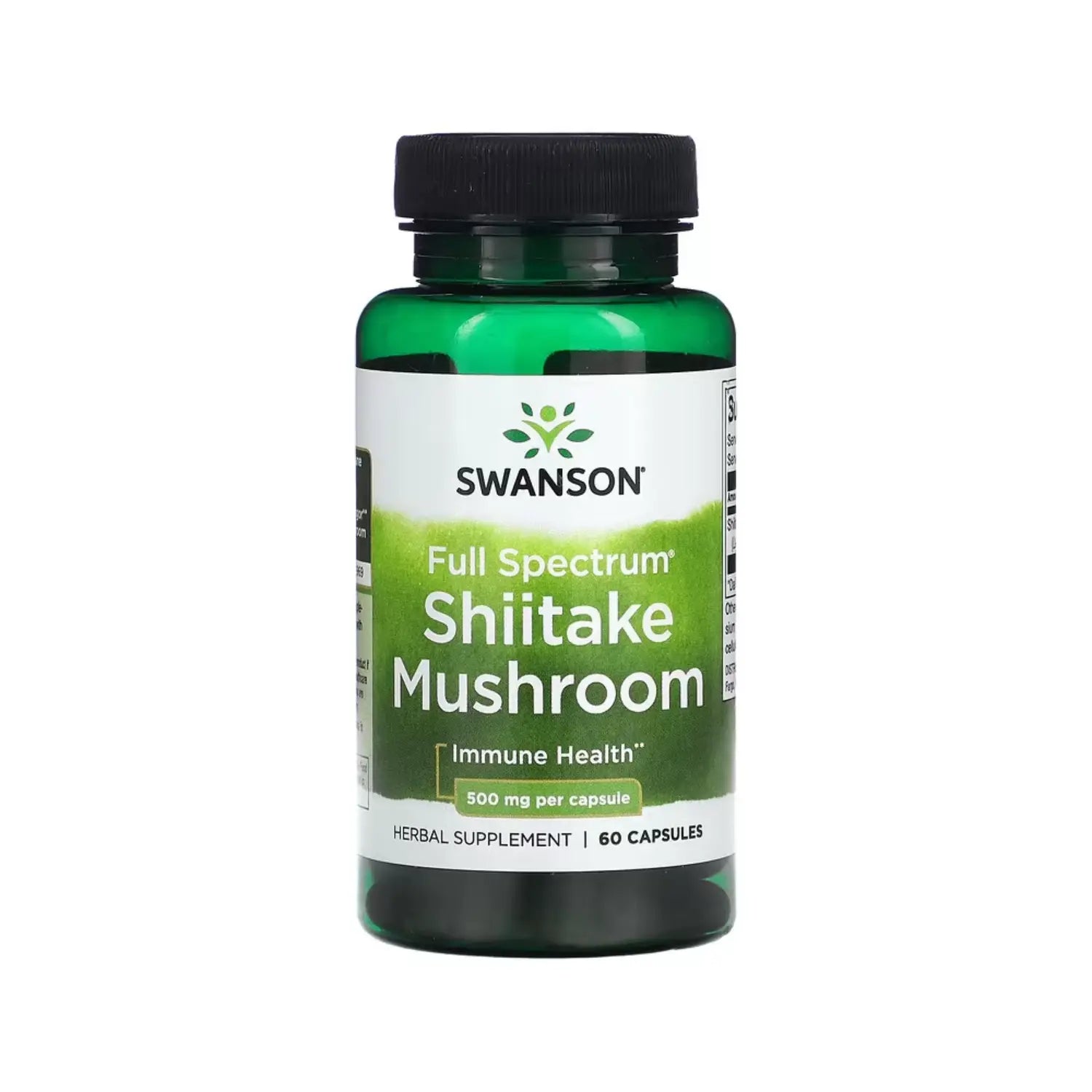 SWANSON HONGO SHIITAKE ESPECTRO COMPLETO 500MG 60CAPS SFN