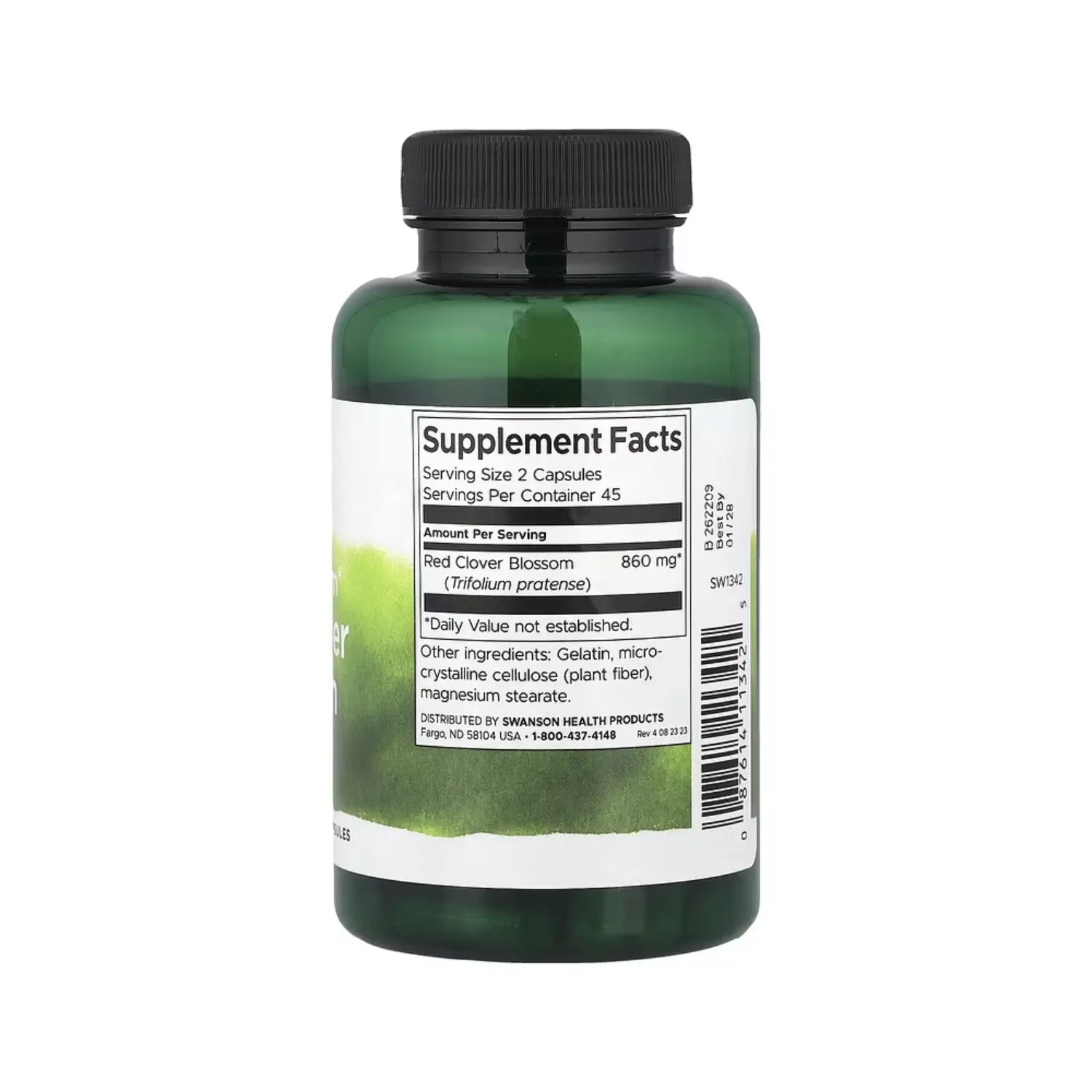 SWANSON FLOR DE TREBOL ROJO SALUD PARA MUJER 430MG 90CAP SFN