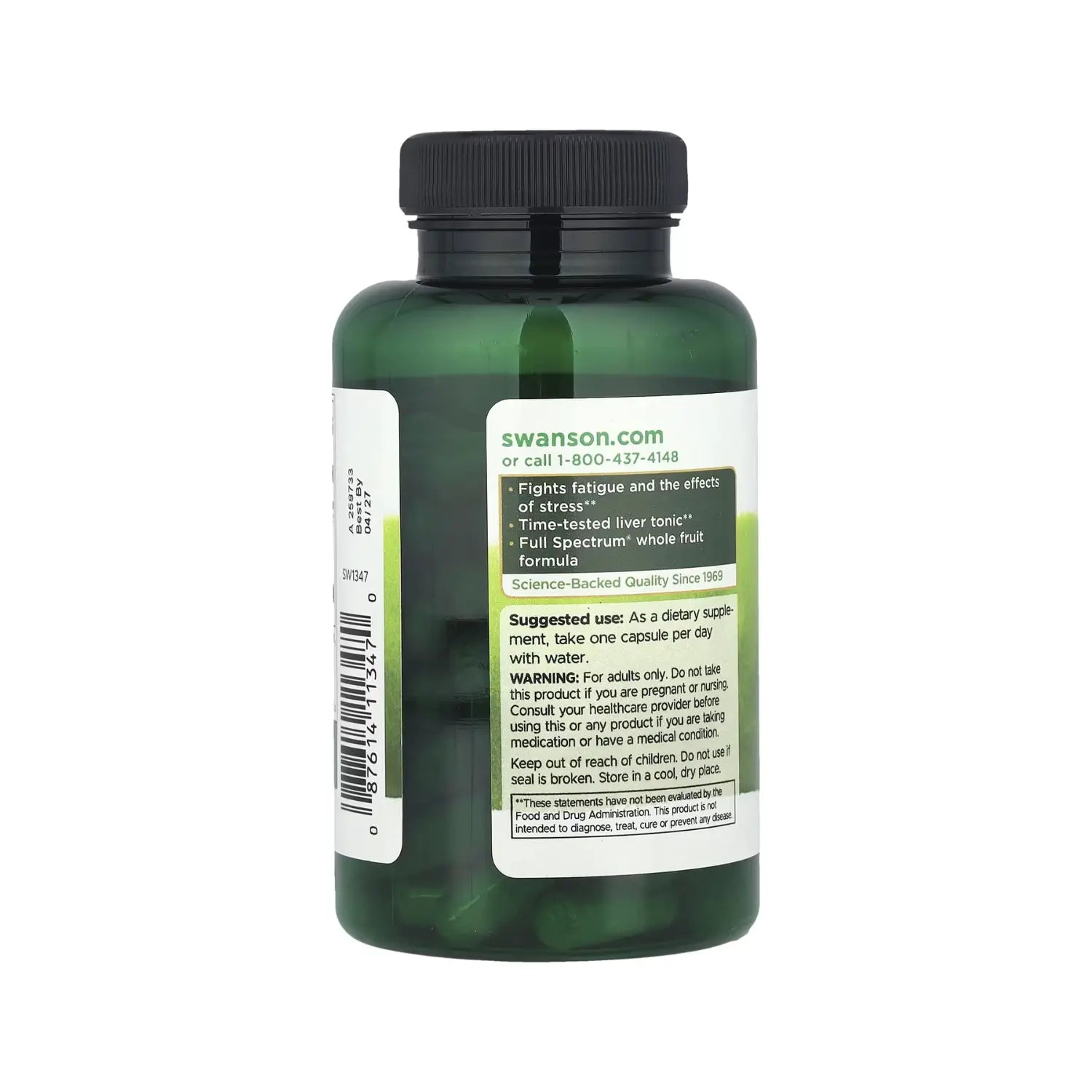 SWANSON BAYAS DE ESQUIZANDRA ESPECTRO COMPLETO 525MG SFN
